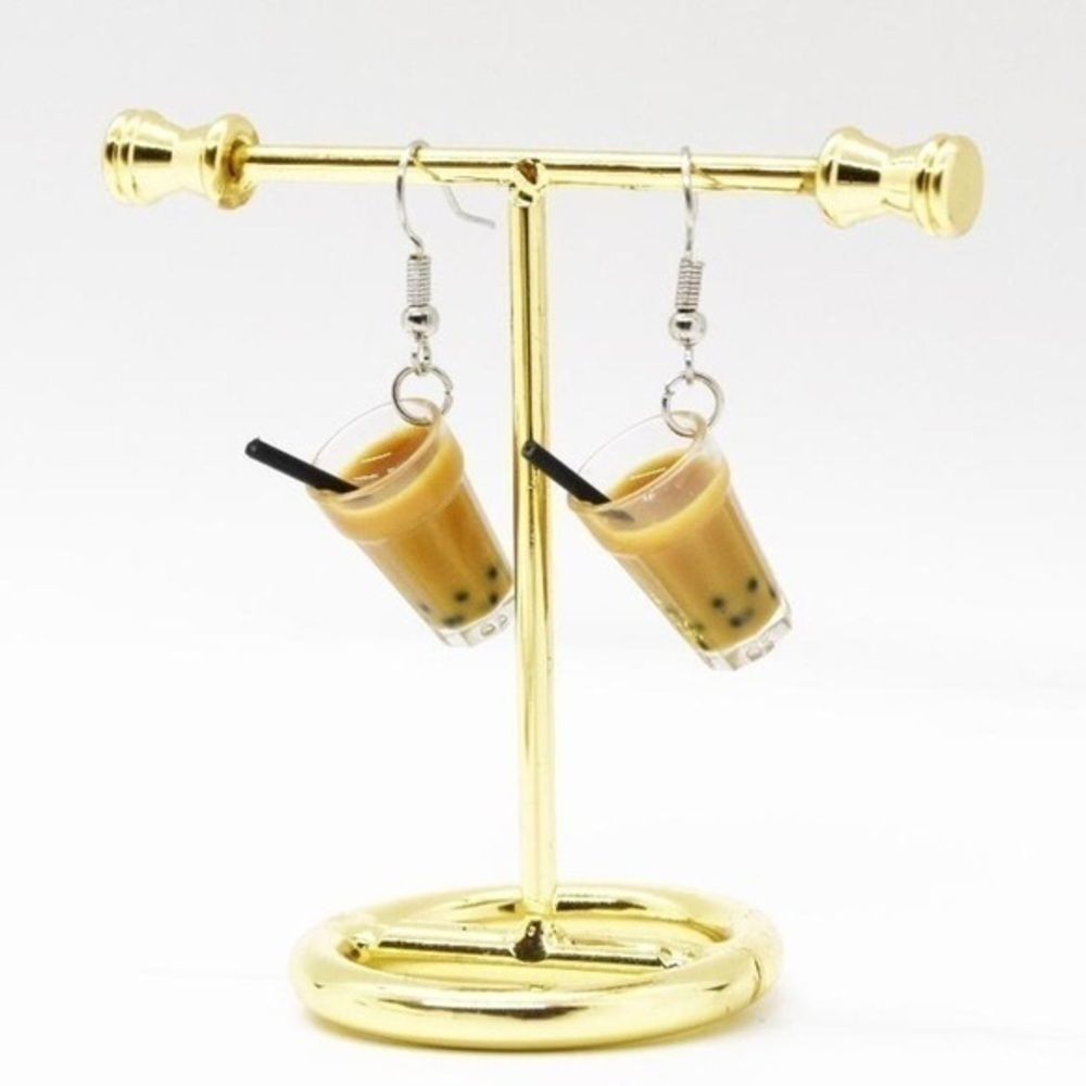 Boba Tea Earrings - Picture 2 of 4